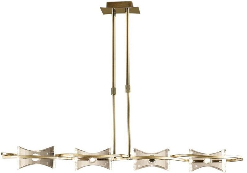 Inspired Mantra - Kromo - Teleskop 4 Licht G9 Linie, Antik Messing