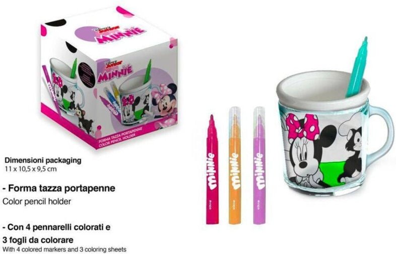 Trade Shop - MINNIE DISNEY MALEN STIFTE CUP MARKER FARBEN GESCHENK -