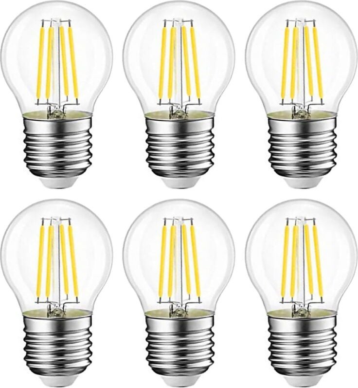 10er-Pack Standard-E27-LED-Lampen, 4 W, entspricht 40 W, Vintage-E27-LED-Lampe, 400 lm, 3000 K, warmweiß, klare Farbe, G...