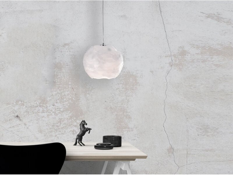 Eco-light - Pendelleuchte iceberg Lampenschirm mit Eiseffekt Weiß, ø 26cm