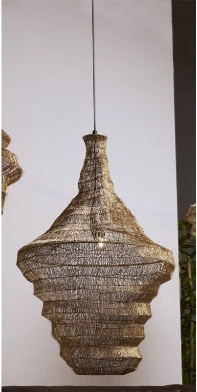 Thea Gold Grid Deckenleuchte 50Dx80 cm. 50Dx80 cm