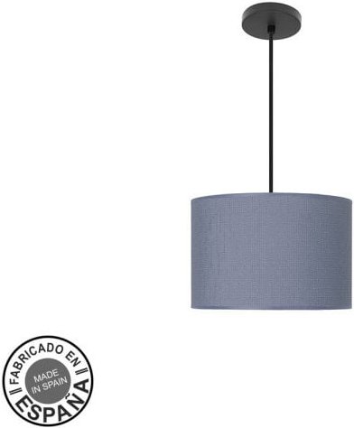 Fashion Anhänger 1xe27 schwarz/blau regx30x30 cm