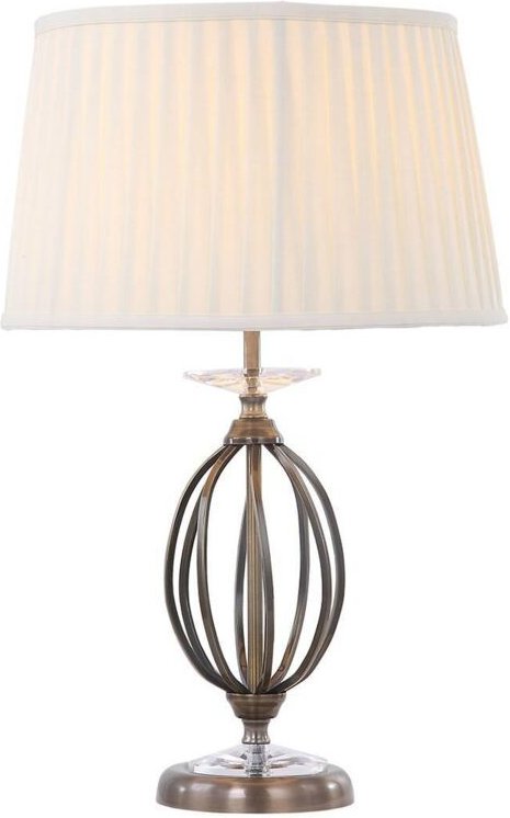 Thumbnail - Aegean - 1 Leuchttischlampe aus Messing, E27 - Elstead