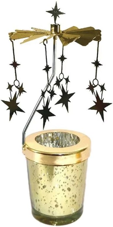 Tlily - Rotierender Kerzenhalter Candlelight Dinner Requisiten,Stern