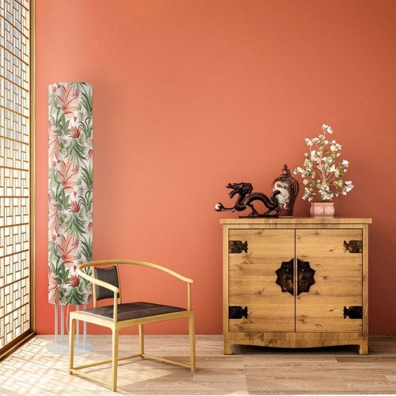 Linea Zero - Mt Triangle Base Stehlampe aus weißem Metall cm. 27 x 190 Std