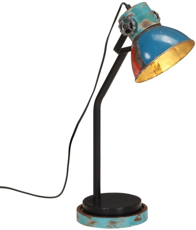 Schreibtischlampe 25 W Mehrfarbig 18x18x60 cm E27 vidaXL