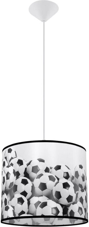 Runde Kinder-Hängelampe, Fußball, Ø30 cm, FOOTBALL B, 1xE27, 15W, SL.1426, Sollux Lighting