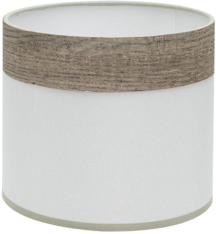 Cloe Tischlampenschirm e14 weiß/holz-grau 17dx17dx14h