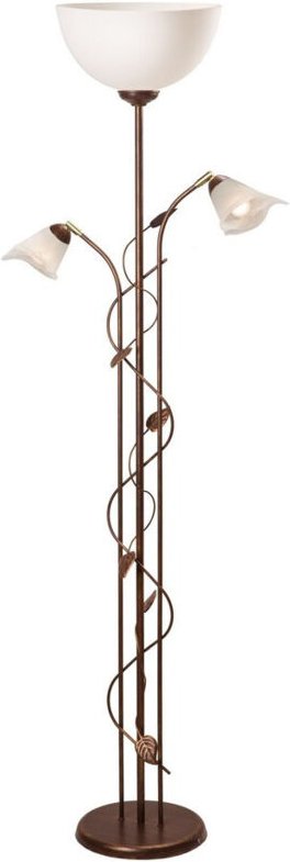 Lamkur Bluszcz Mutter-Kind-Lampe mit Glasschirmen, braun, 3x E14