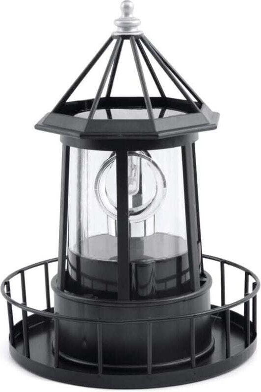 Led Solar Rotierender Leuchtturm Lampe Garten Außendekoration Laterne für Weg Terrasse Hof