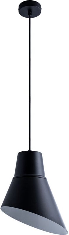 Pendelleuchte Hängelampe Esszimmer Esstischlampe Industrial Textilkabel Kürzbar ohne Leuchtmittel, Schwarz-Weiß - Paco H...