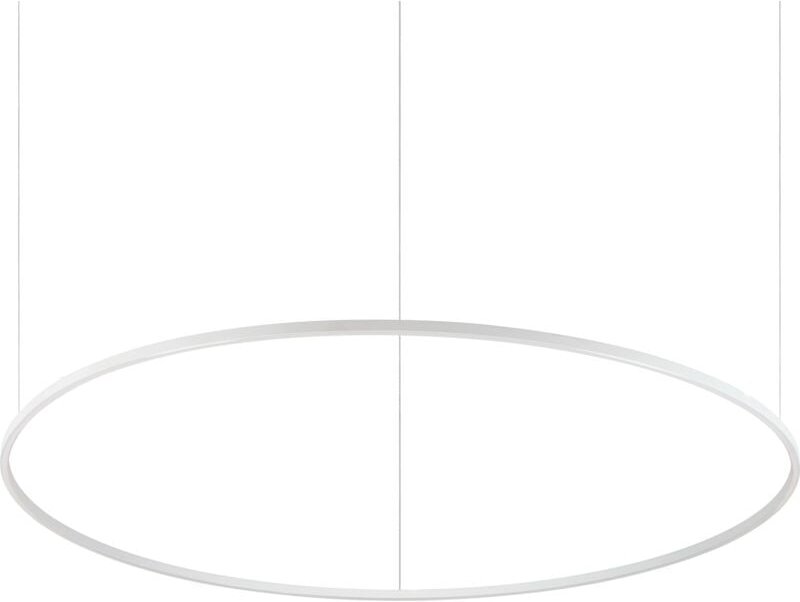 Thumbnail - Ideal Lux ORACLE SLIM 150cm dimmbare 4000K runde integrierte LED-Pendelleuchte, weiß