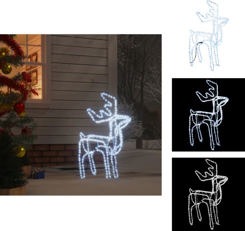 Weihnachtsbeleuchtung - Living LED-Silhouette Rentier Kaltweiß 76x42x87 cm