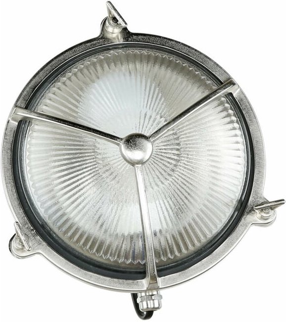 Licht-erlebnisse - Kleine Außenleuchte Maritim aus Messing Ø18cm GX53 IP64 Schiffslampe