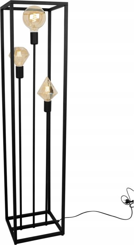 Moderne Stehleuchte Aus Schwarzem Metall