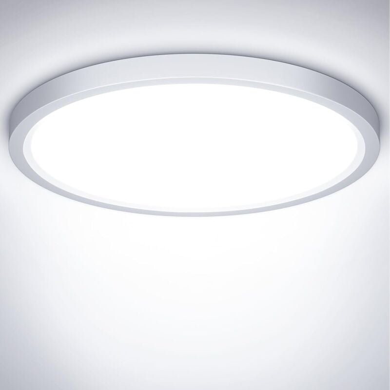LED-Deckenleuchte, 18 W, wasserdichte Deckenleuchte, IP44, Kaltweiß 6500 K, 1800 lm, LED-Schlafzimmerlampe, 23 cm runde ...