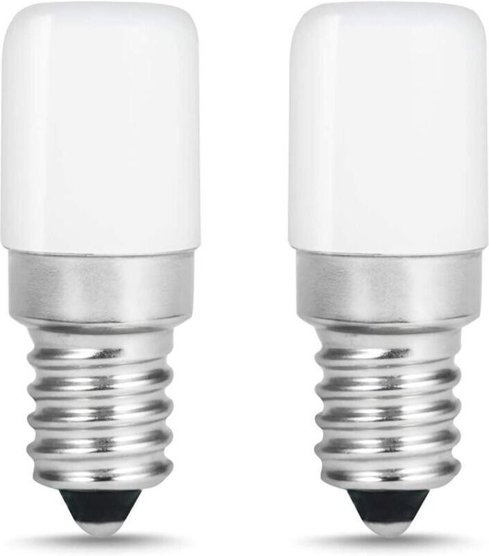 2er-Pack E14 LED-Kühlschranklampen / 1,5 W – entspricht einer 15-W-Glühbirne, Kaltweiß – 6000 K