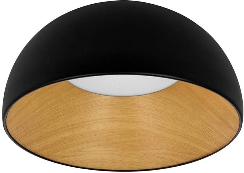 MYTO – schwarze natürliche Deckenleuchte