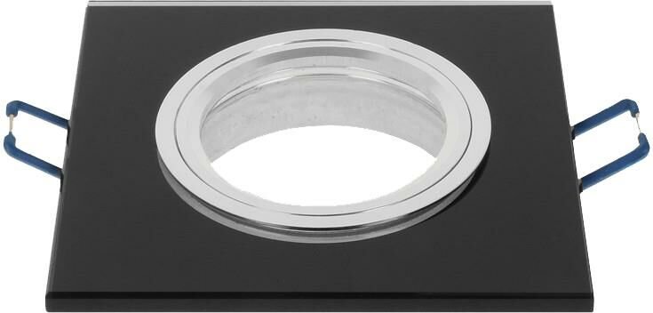 Led Line - Einbaustrahler GU10 Einbaurahmen Glas Ultra Flach (10mm) Einbauleuchte Ø75mm Bohrloch inkl. GU10 Fassung für ...