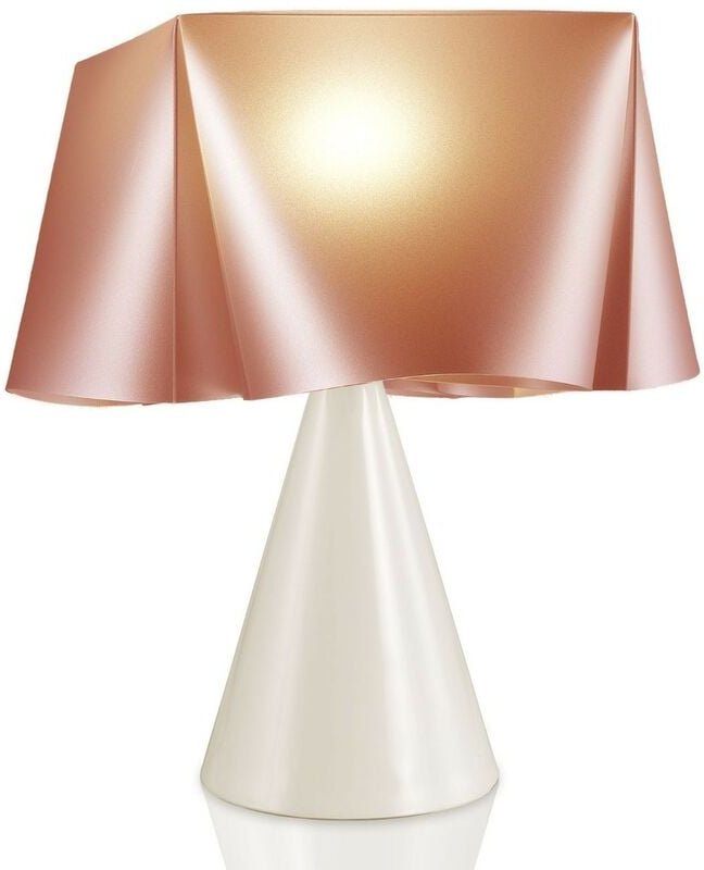 Kupferkegel-Tischlampe aus Kunststoff Cm. 28 x 32 Std