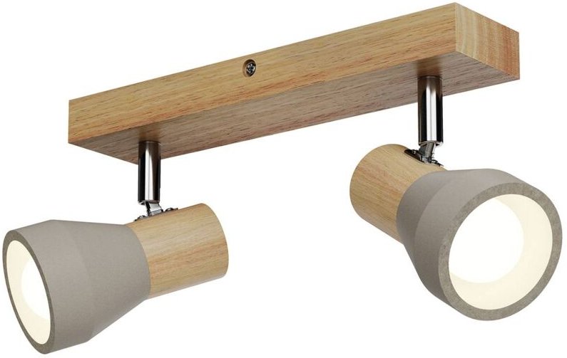 Beton Strahler 'Filiz' aus Beton, Holz für Schlafzimmer von Lindby