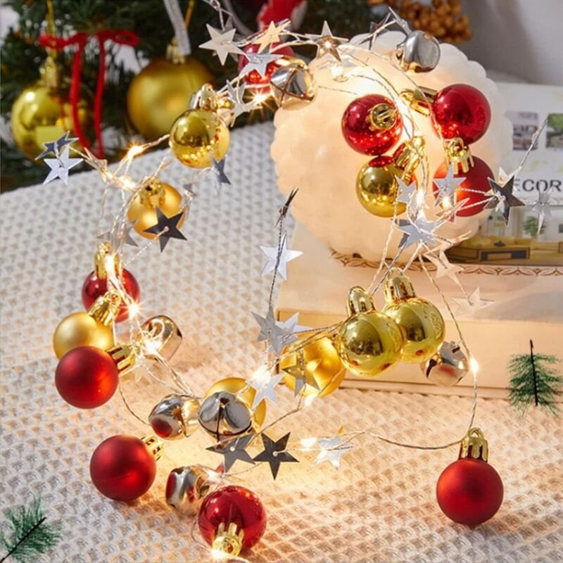 Solarbetriebene Lichterkette mit 20 LEDs und 8 Modi - Weihnachtsdekoration für drinnen und draußen IP44 (Eingebauter Lit...