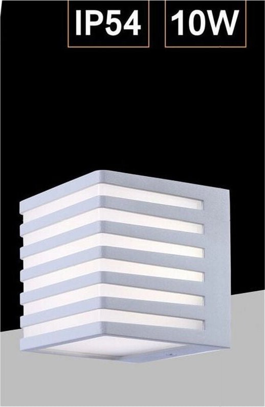 Trade Shop Traesio - Trade Shop - aussen-muro led 10W lampada decorativa strisce cubo IP54 B110-B -