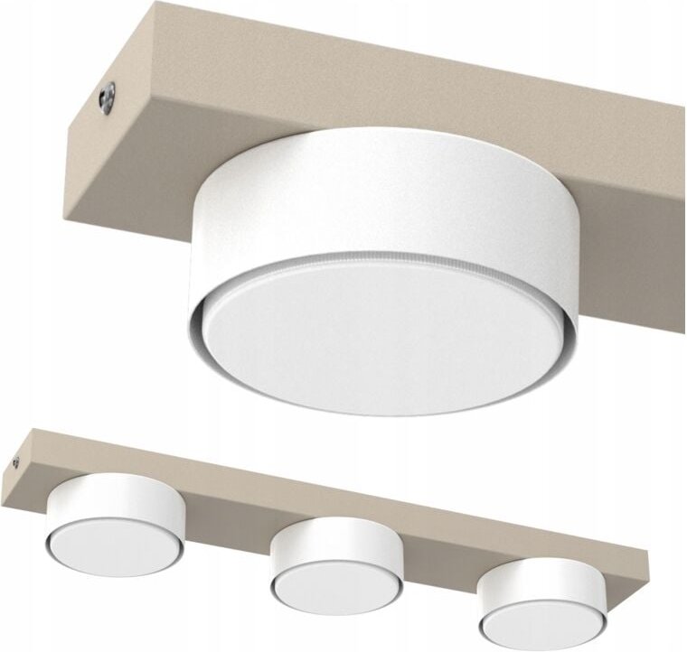 DECKENLEUCHTE LED PLAFON LOFT GX53 KASCHMIRWEISS POLNISCH DEKORATIVE LAMPE 3-flammig