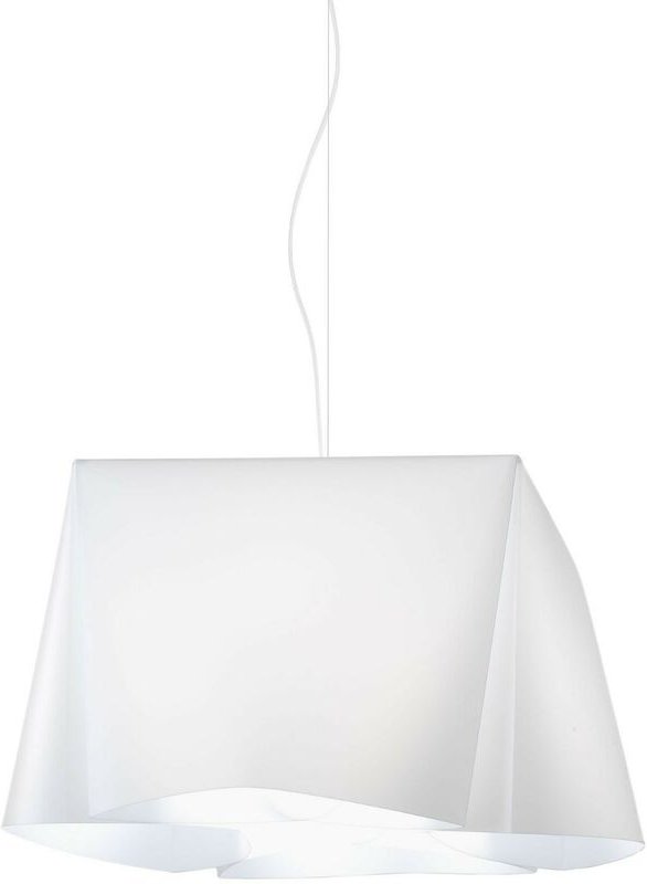 Weiße Aufhängung aus verchromtem Metall Cm. 45 x 21 Std