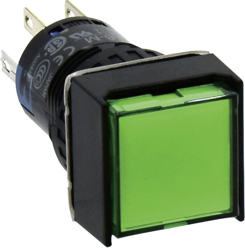 AL6Q-A24P-G AL6Q-A24P-G Leuchtdrucktaster 250 v 1 a 2 x Ein/Ein rastend Grün IP65 1 St. - Idec