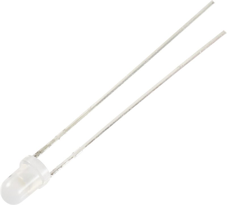 Led bedrahtet Warmweiß Rund 3 mm 1120 mcd 30 ° 12 mA 5 v - Tru Components