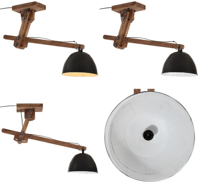 Vidaxl - Deckenleuchte 25 w Schwarz 105x30x65-108 cm E27 - Dekanleuchte - Industrielampen - Stehlampen - Wohnraumbeleuch...