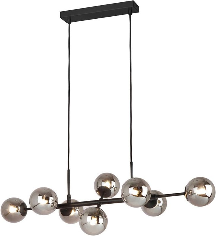 Italux Erimida Industrielle Retro-8-Licht-Bar-Pendel-Deckenleuchte, G9