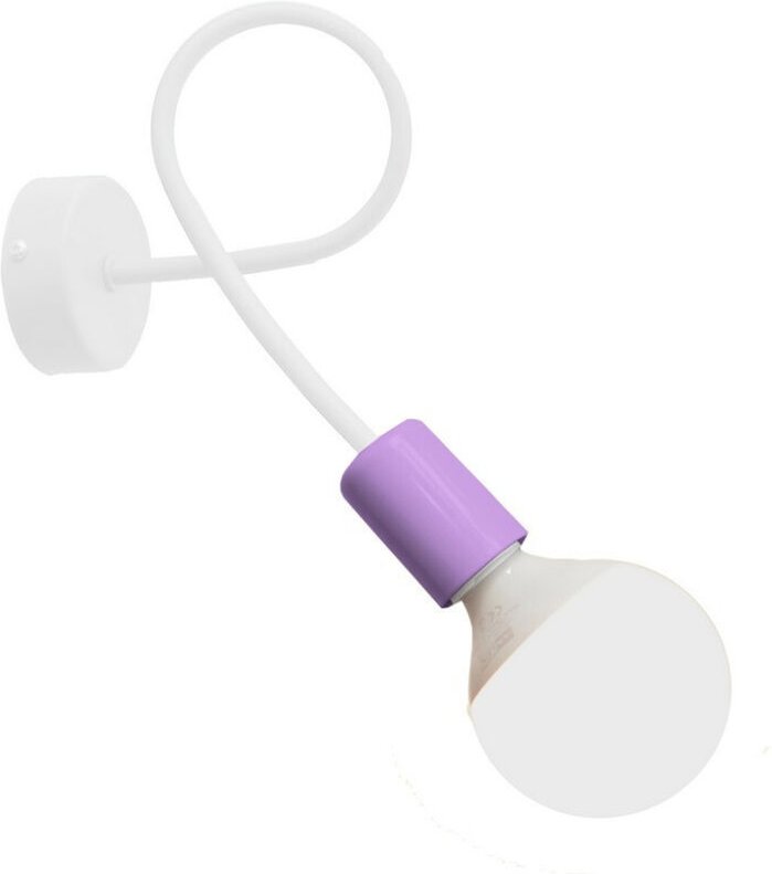 Thumbnail - Oxford Wandleuchte Weiß, Lila 25cm - Helam