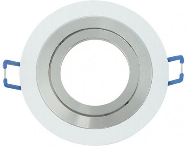 Fabrilamp - fab 14348RE46 Vertieft Orient.cenote 1xgu10 Rund Blanc/crom 2x9,2x9,2 Cm 8 De Corte.c/portalalampara