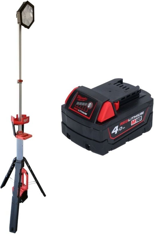 Milwaukee M18 SAL2-401 Akku Baustrahler 18 V 2800 lm + 1x Akku 4,0 Ah - ohne Ladegerät