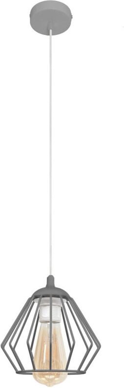 Agat Wire Frame Pendelleuchte Grau 18cm - Helam