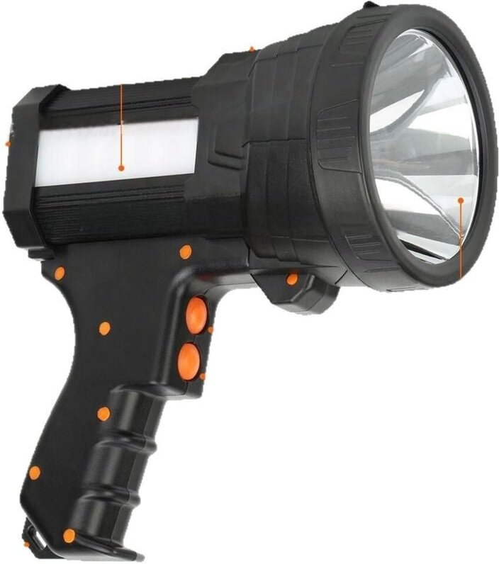Wiederaufladbare LED-Taschenlampe, wasserdicht, IPX4, ultrastarke Taschenlampe, 15.000 lm, 10.000 mAh, superhell, große ...