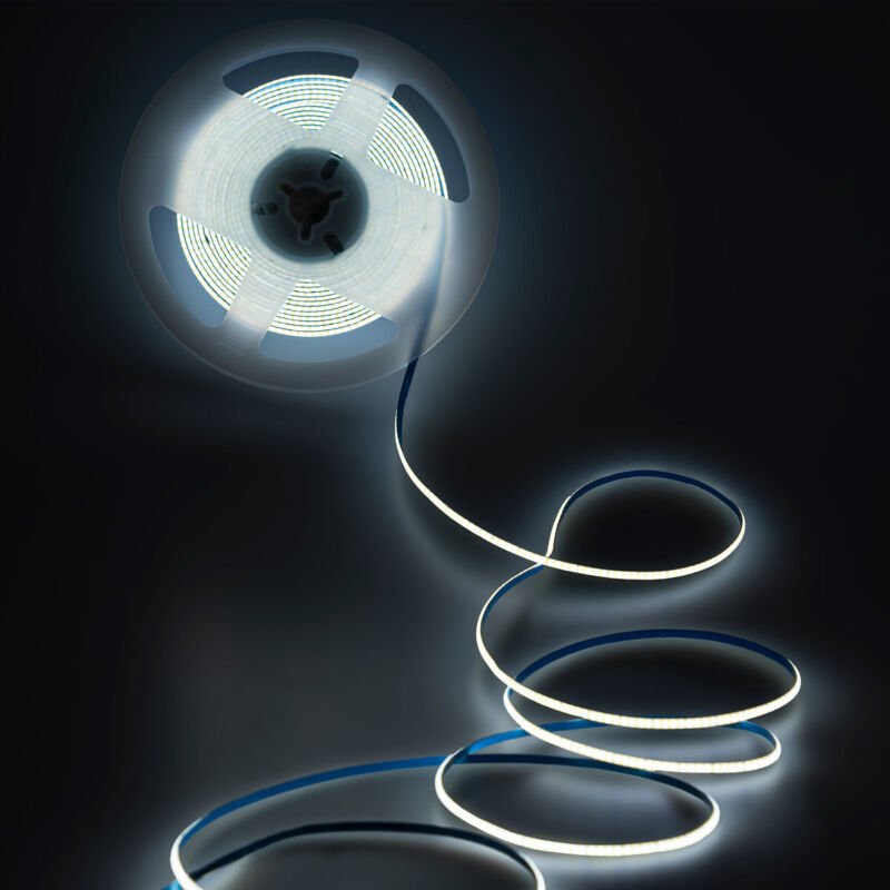 Monochrome LED COB-Streifen - 24V DC - 8W/m - 3mm - 400 LED/m -