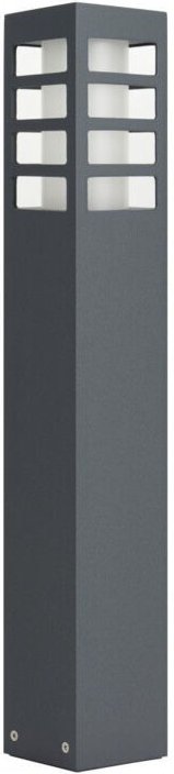 Gartenpfosten 50 cm 1xE27 dunkelgrau IP54 SU-MA RADO RADO III 2 DG