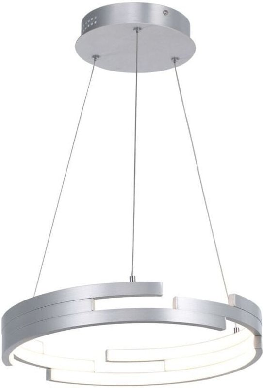 Velar - Moderner LED-Anhänger Silber oxidiert, warmweiß 3000K 3360lm dimmbar - Italux