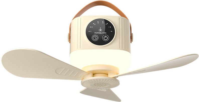 Jalleria - ber usb wiederaufladbarer Deckenventilator mit 3600 mAh Akku und Hängeventilator für Schlafsäle und Campingzi...