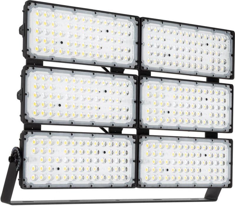 LED Fluter 1200W Stadium 160 lm/W IP66 Dimmbar 0-10V Horizontal 3000K 90º Warmweiß