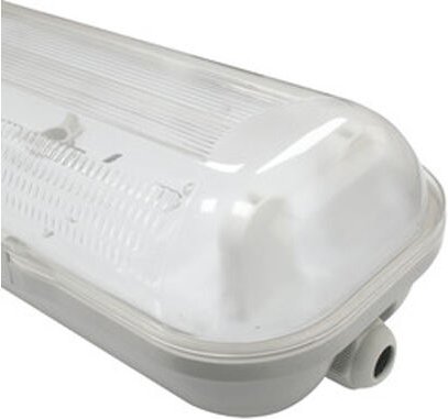 Electro Dh - Abschirmung für 2 LED-Röhren für Rohrlänge 1500 mm, IP65 wasserdicht, aus abs und Polycarbonat, 81.001/2X15...