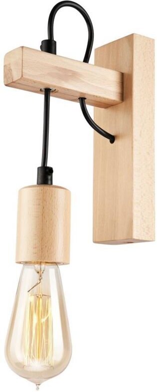 Lamkur Leon Industrial Wandleuchte Natur, 1x E27