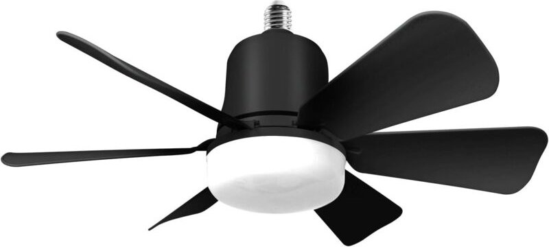 Deckenventilator mit Licht, 30W Deckenlampe mit E27-Fassung, dimmbarer LED-Deckenventilator für Schlafzimmer, Wohnzimmer...