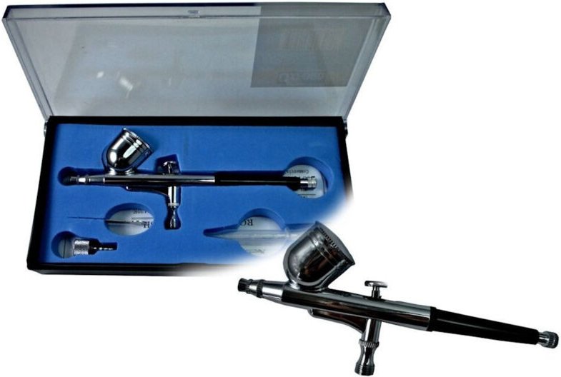 Trade Shop Traesio - Trade Shop - aerograph double action tratto fine 0.3MM fur compresore aeropenna HD-130 -