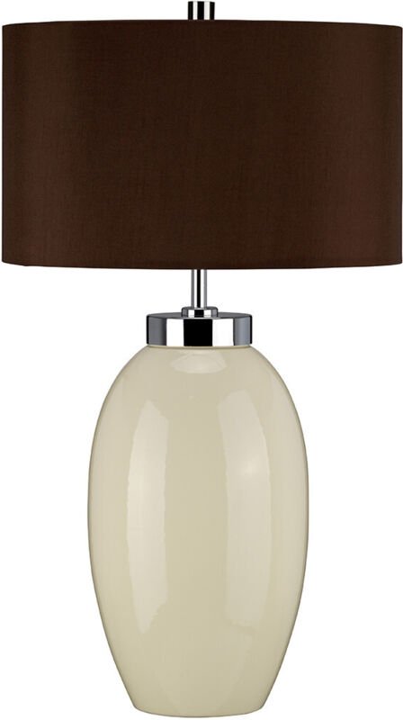 Victor - 1 leichte kleine Tischlampe - Creme, E27 - Elstead