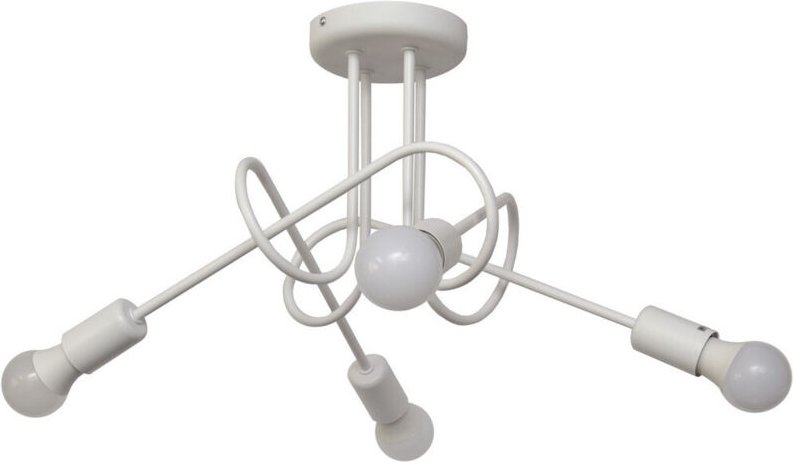 Helam - oxford Halbbündige Deckenleuchte mit mehreren Armen Weiß 44cm