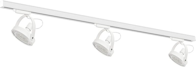 Satz mit 3xLugar-Sammelschiene (AR111-GU10) + 1,5m Führung - Weiß